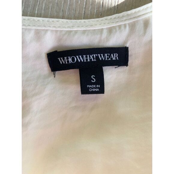 Cream Ruffled Cami by WhoWhatWear (Small) - Picture 3 of 3